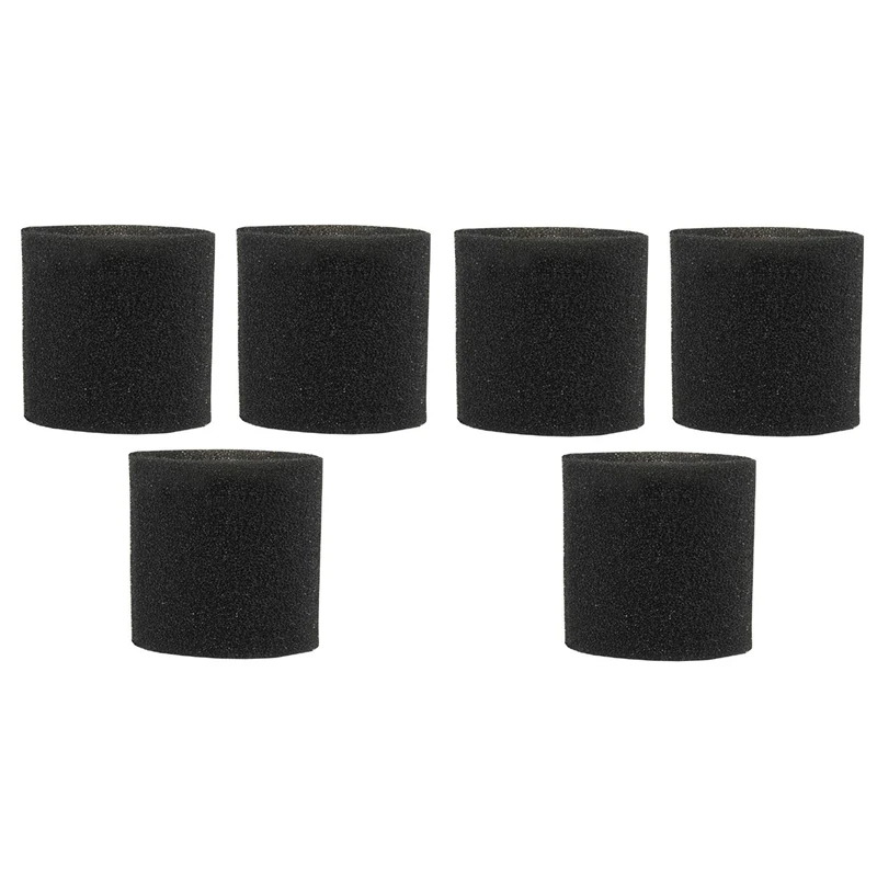 6 Pack 90585 Foam Sleeve VF2001 Foam Replacement Filter For Shop-Vac, Vacmaster & Genie Shop Wet Dry Vacuum Cleaner