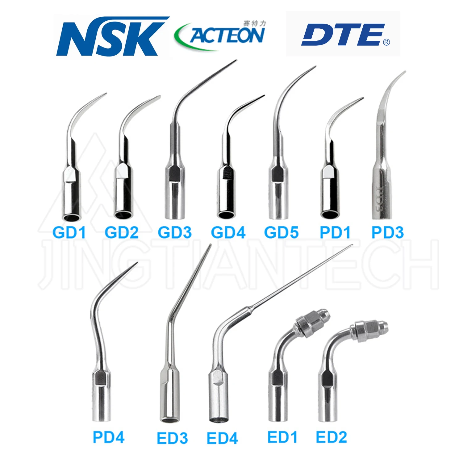 Dental Ultrasonic Tooth Cleaning Machine Cutter Head Working Tips For