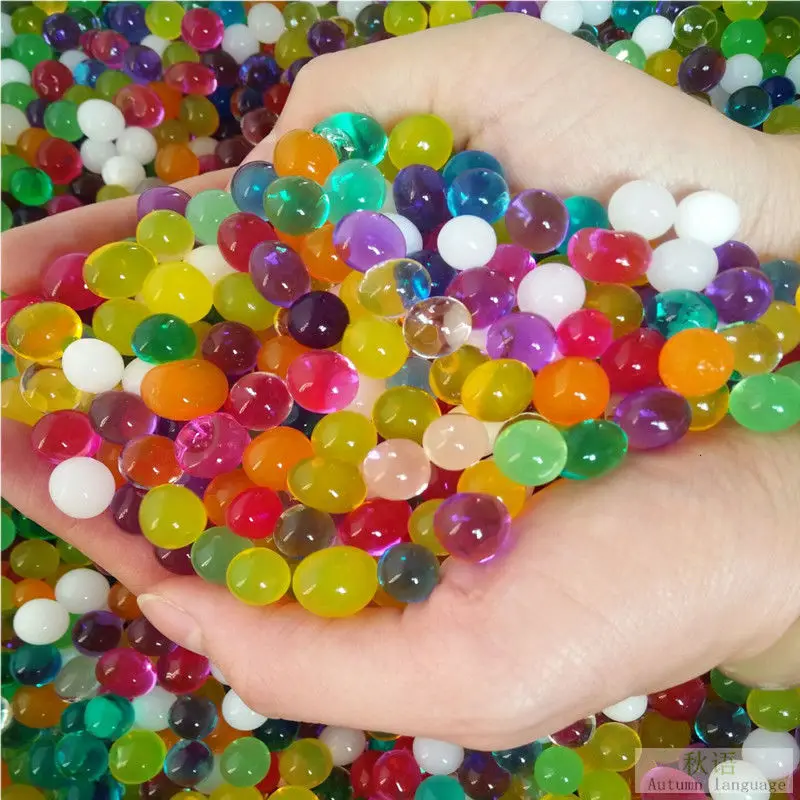 500pcs magic Crystal Soil Mud Children Toy Water Beads for kids flowers  Growing Up Water Hydrogel Balls Home Decor Potted - AliExpress