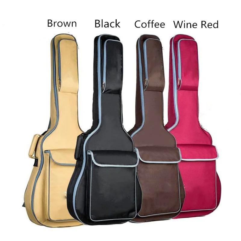 41" Guitar Backpack Waterproof Shockproof Shoulders Pockets 10mm Cotton