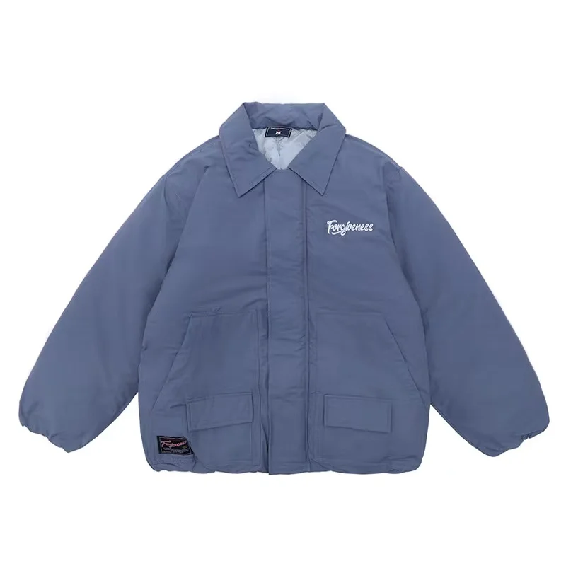 

Monochrome monogrammed logo logo thickened thermal cotton jacket