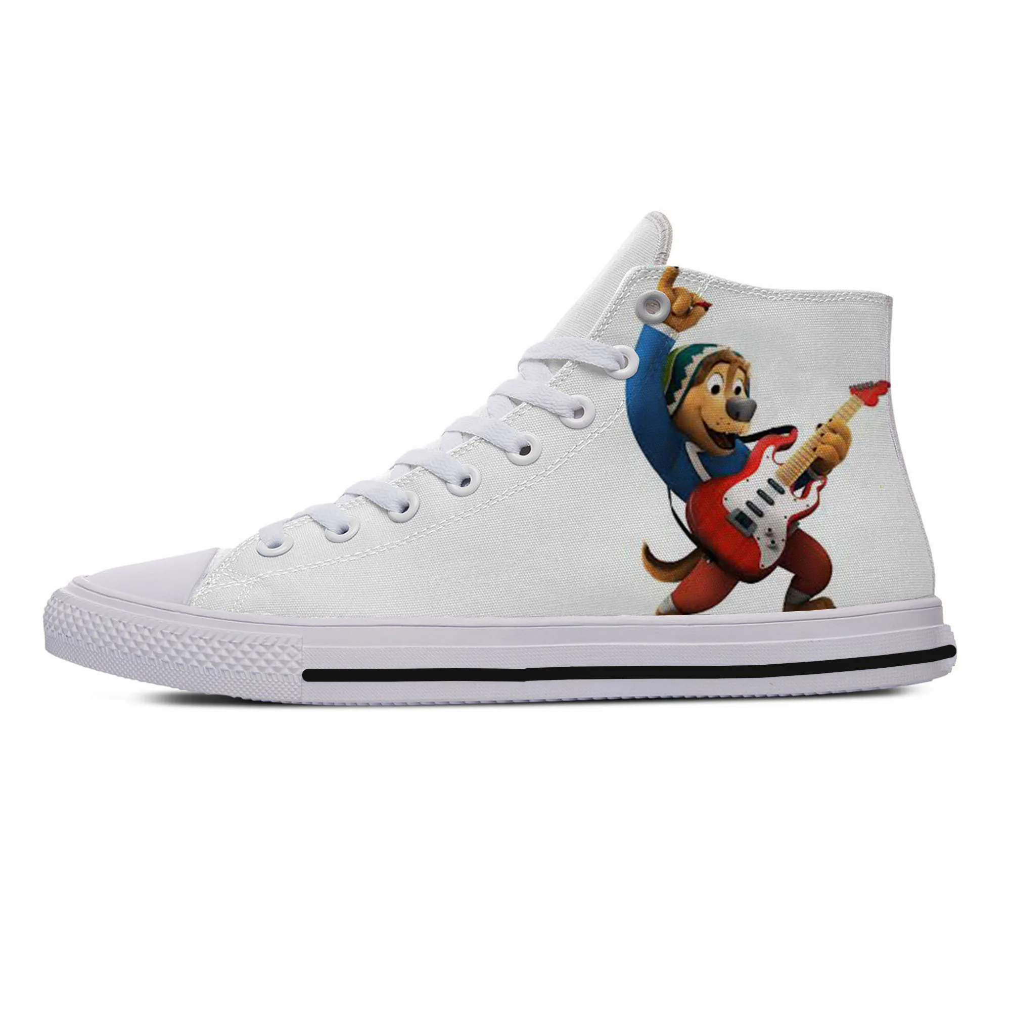 

Кроссовки с высоким верхом для мужчин и женщин, Классические дышащие, с мультяшным принтом, для скейтборда, летняя повседневная обувь