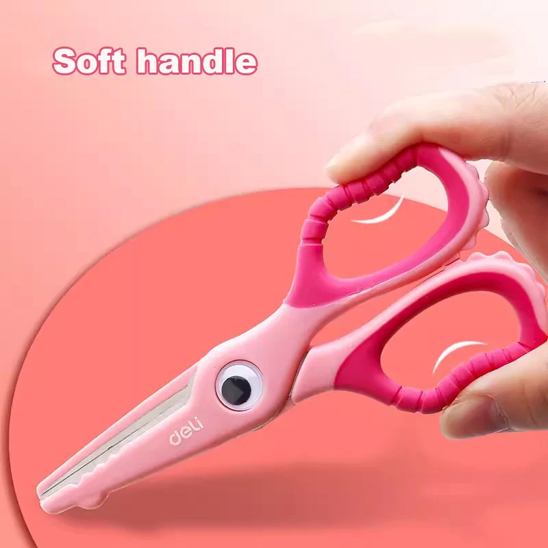 Safety Scissors for Children DIY Craft Paper Cuttings School Stationery Deli