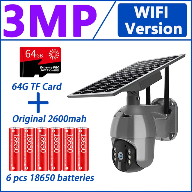 3MP WIFI Battery 64G