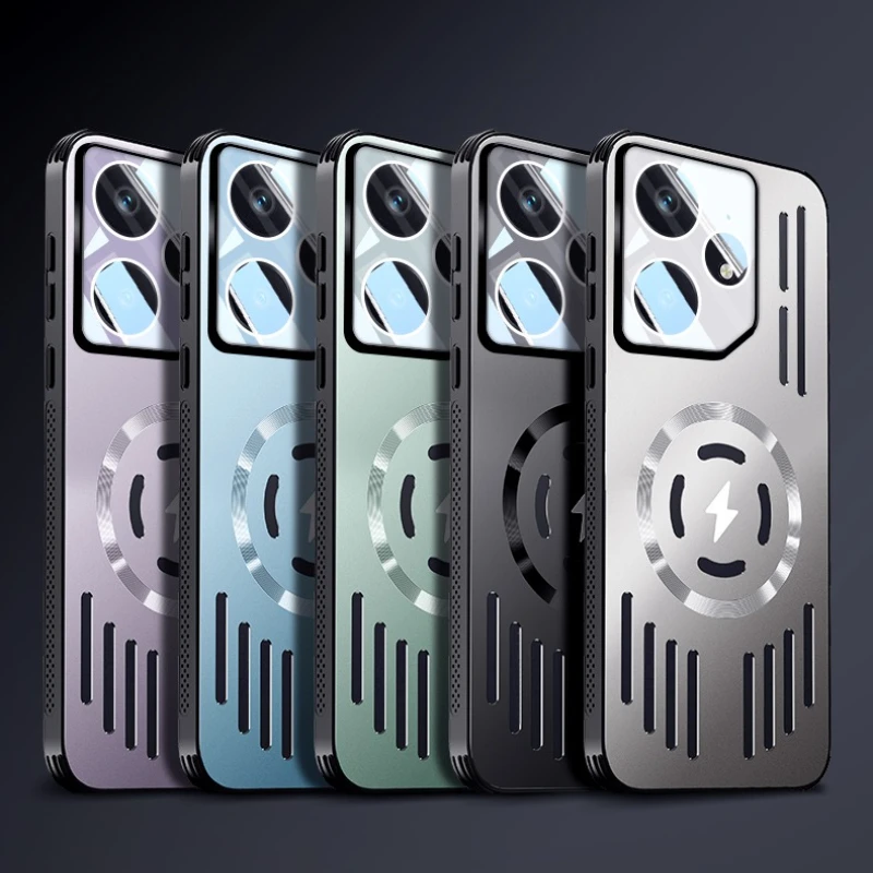 Magnetic Shockproof Aluminum Heat Dissipation Phone Case