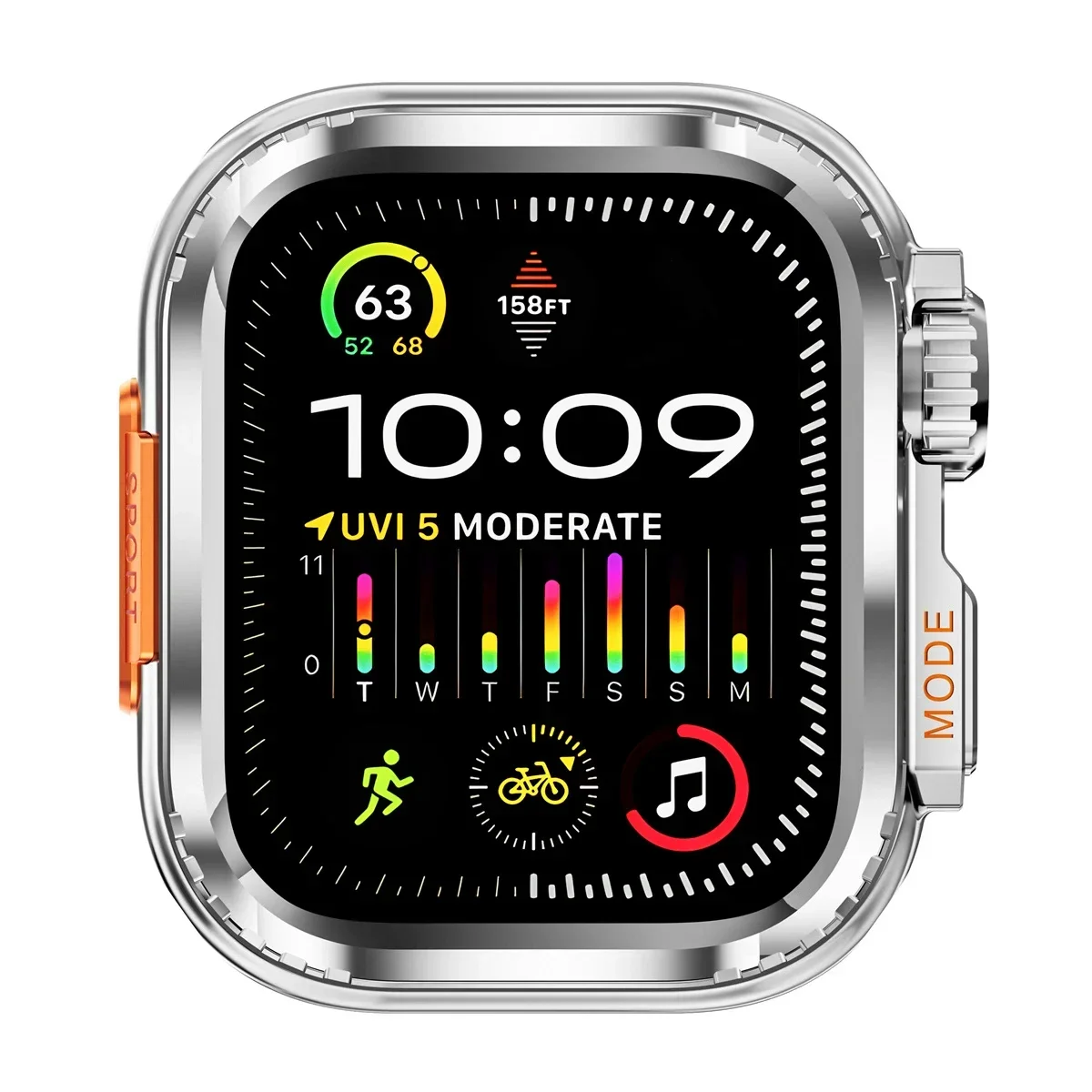 Premium Metal Bumper Case for Apple Watch - Durable Protective Frame Cover