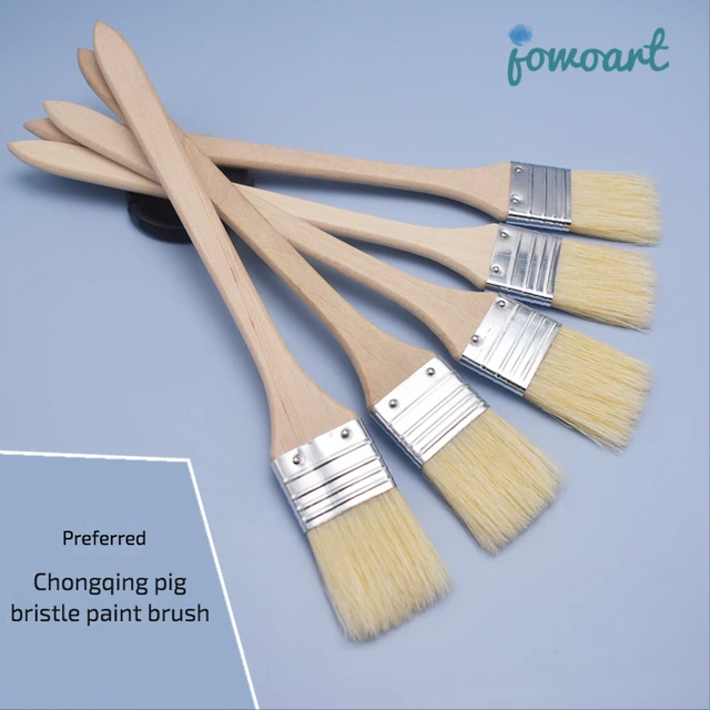 Paint Brushes for Walls, 5X Synthetic Bristle Paint Brushes for Painting  Walls