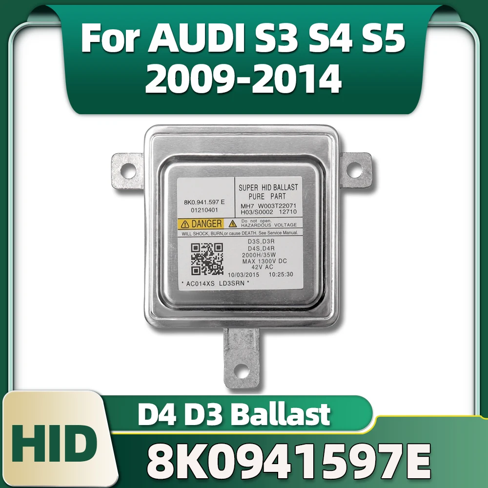 

8K0.941.597.E Xenon Headlight D3S D3R D4S D4R Ballast W003T222071 Driver Module For AUDI S3 S4 S5 2009 2010 2011 2012 2013 2014