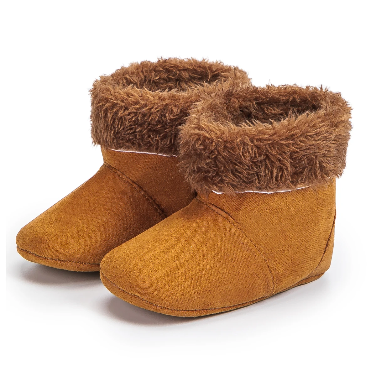 Winter Snow Boots for Babies Cozy Fluffy Non-Slip Soles Infant Boys Girls Warm Fluff First Walkers Baby Boy Girl Shoes