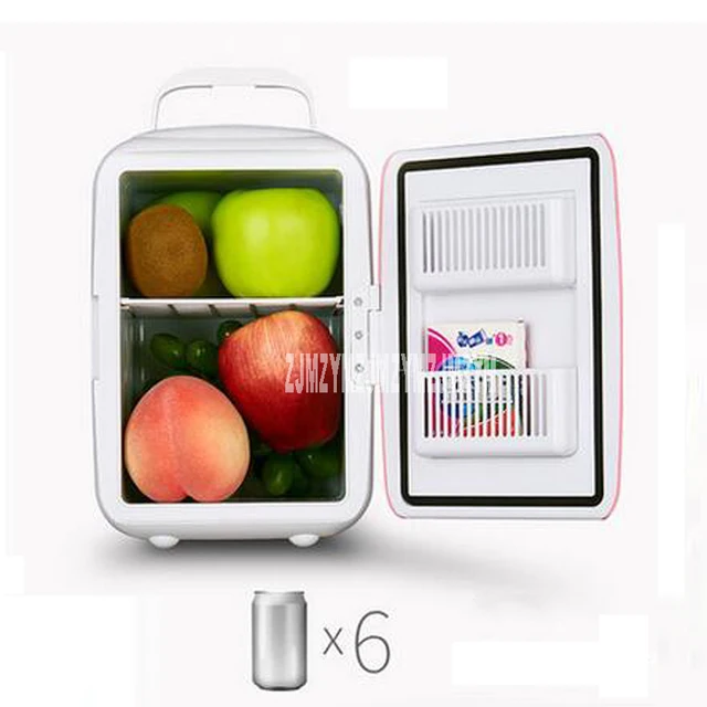 Nuovo Mini frigorifero portatile da 4 litri per auto a casa a doppio uso 12V multifunzione dormitorio camera da letto viaggio a casa mini piccolo frigorifero per auto 2
