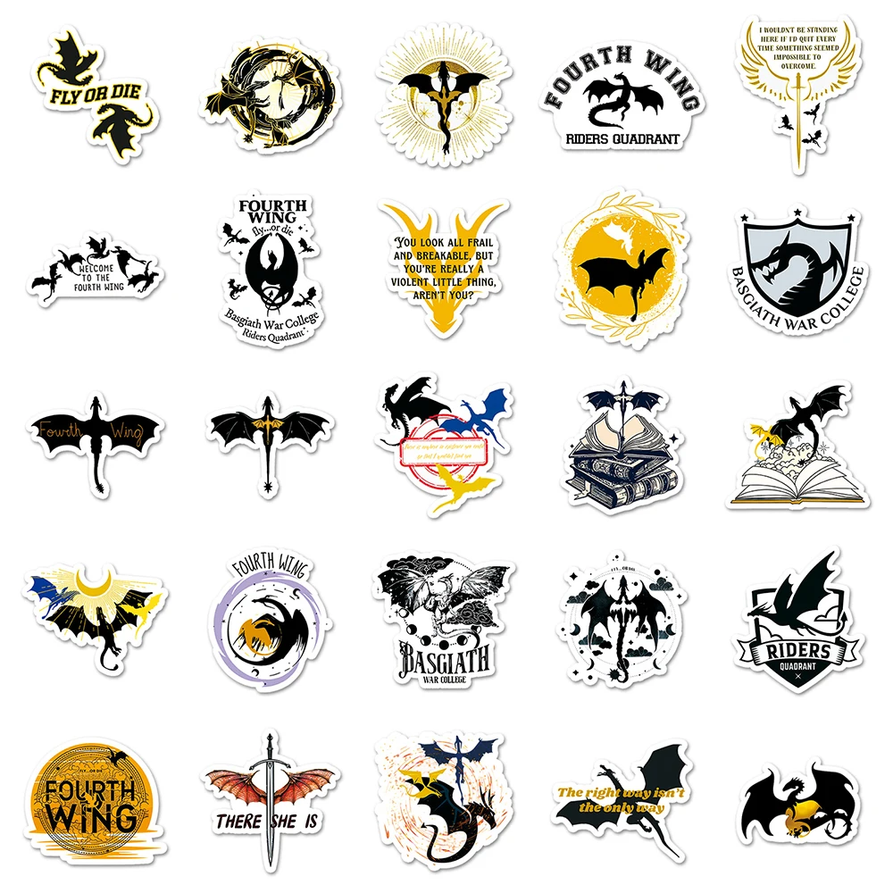 Fantasy Dragon Sticker Pack - Waterproof Cartoon Decals for DIY Projects & Accessories