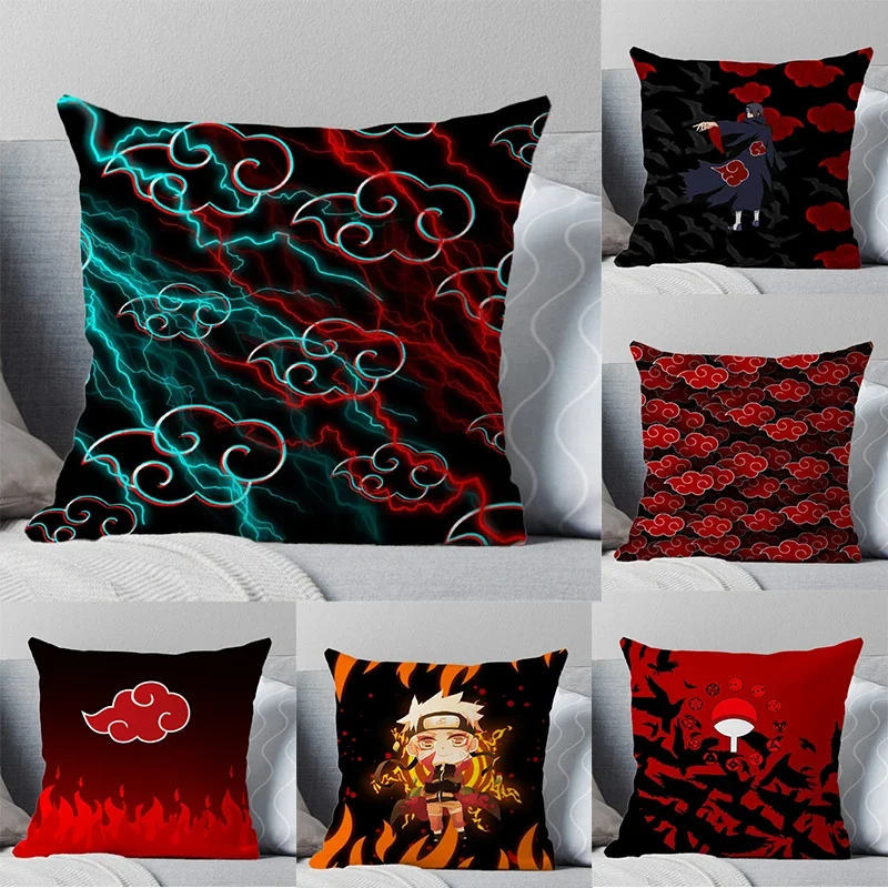 

Akatsuki Itachi 3D Print Pillow Case 45*45cm Cartoon Anime Pillowcases Home Sofa Car Cushion Covers Decoration No Pillow Insert