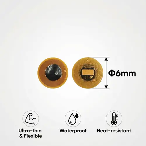 Diameter 6mm NXP NTAG213 NFC Tags  Programmable RFID Stickers Round Waterproof Flexible FPC NFC Labels for Phones Wearables - Image 2