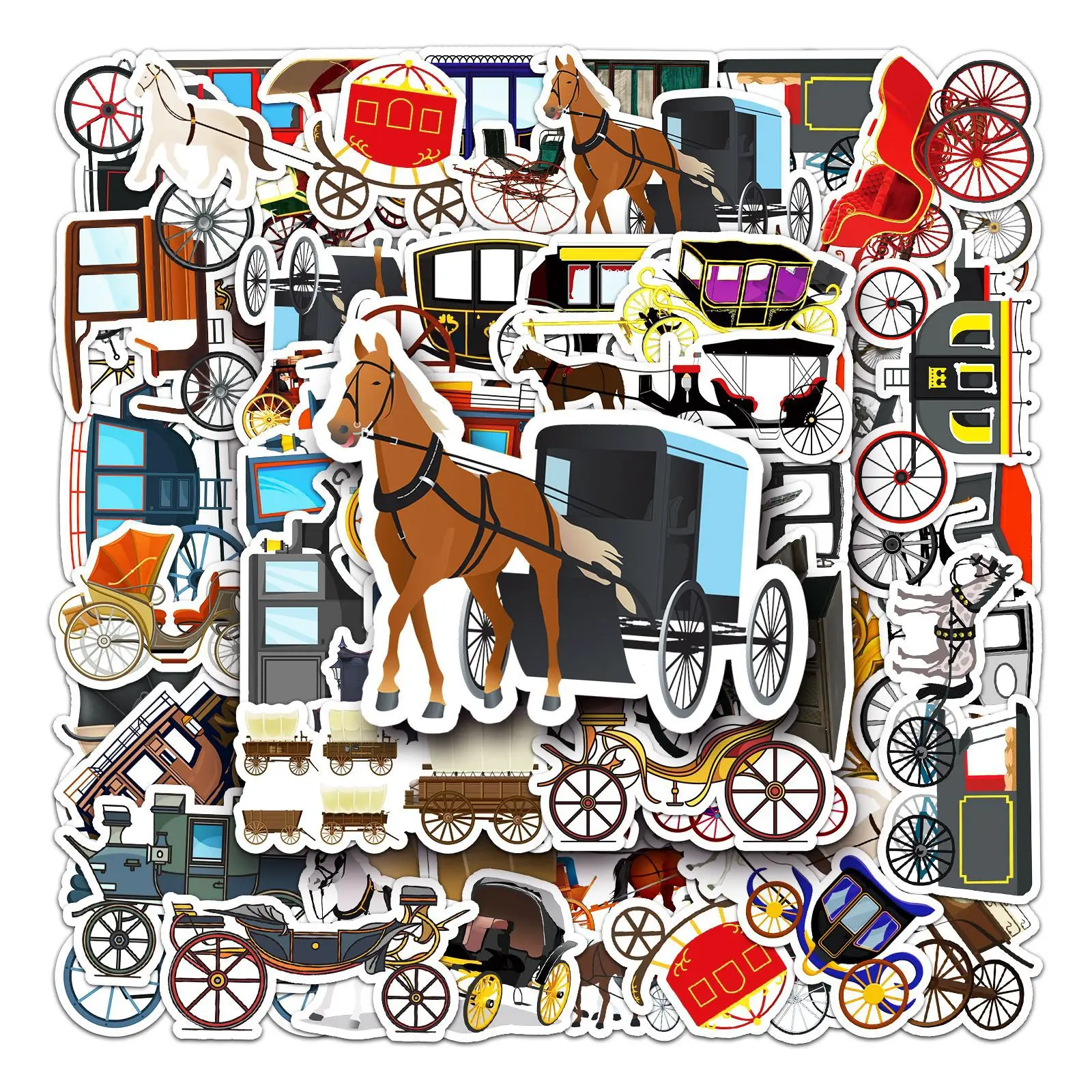 

50 шт., Стикеры для шлемов и ноутбуков