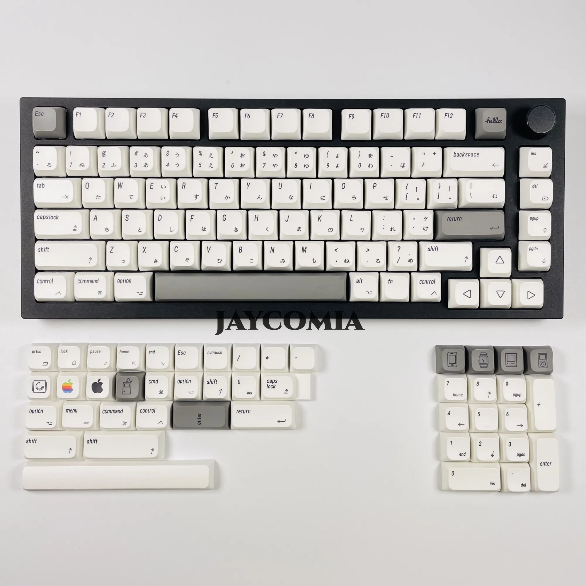 Xda-pbt Keycaps Conjunto para Apple Mac Cherry mx Faça Você Mesmo Teclado Mecânico Personalizado Inglês Japonês Russo Coreano 127 Teclas por Conjunto - Imagem 3