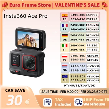 【Ship From FR】Insta360 Ace Pro Action Camera With Leica 1/1.3" Sensor 2.4'' Flip Touchscreen 8K HDR Magnetic Mount Waterproof