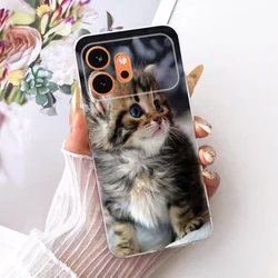 Cute Cat & Peacock Painted Soft Slim Phone Case - Artistic Protective Cover for Honor 600 Pro (750)