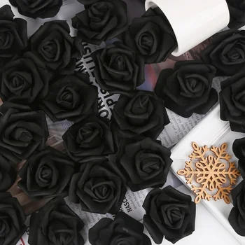 100PCS Artificial Rose Flower Heads, Real Looking Foam Roses for DIY Wedding Baby Shower Centerpieces Party Home Decorations 4