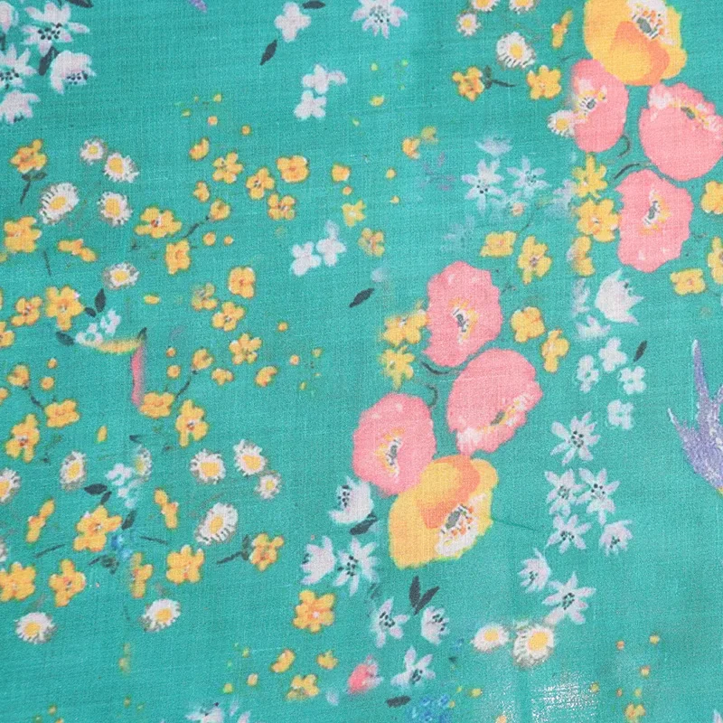 High Quality Natural 100% Pure Ramie Cloth Dress Printed Fabric Robe Summer Thin DIY Hand Sewn Aliexpress diy 140cmx50 cm cartoon cloth hand sewn seamless stitching quilt clothes home textile printed cloth children s sewing dress etc