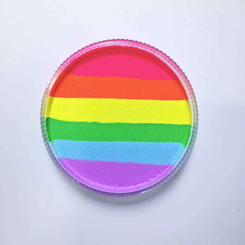 30g Rainbow Split Cake Body Art Face Painting Multicolor Series Body Art for Halloween Neon UV Metallic Face Paint Cheapest 2