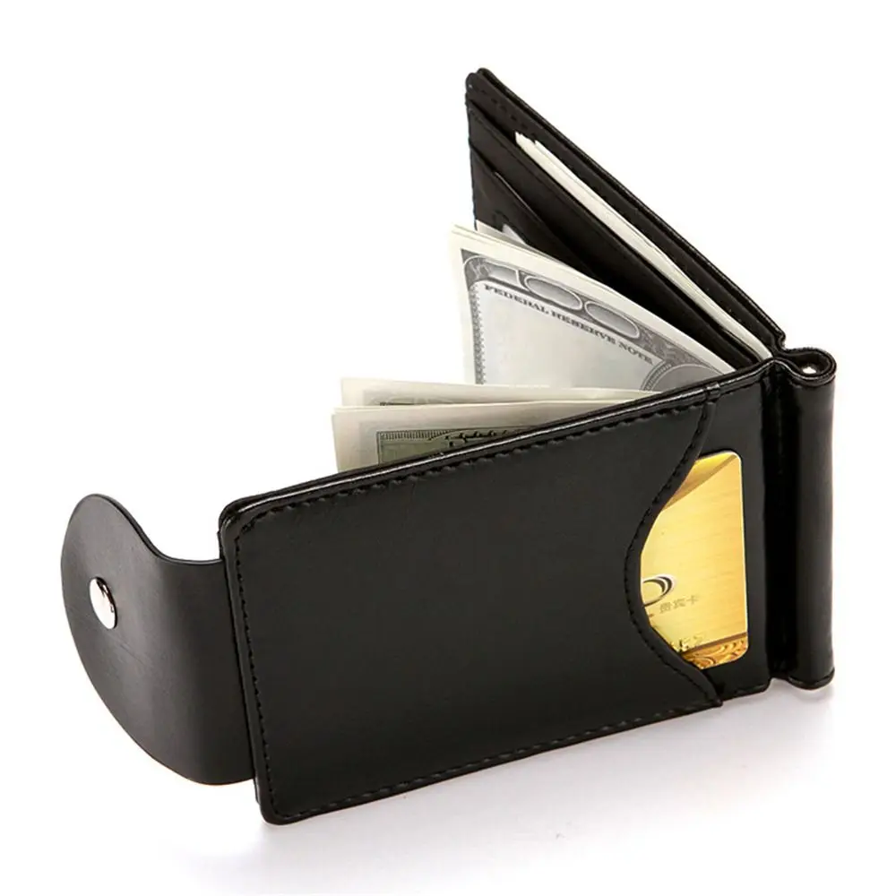 High Quality Multifunctional PU Leather Short Wallets Male Fashion Vintage Purse Hasp Coin Pouch Cards Holder Money Clips 4