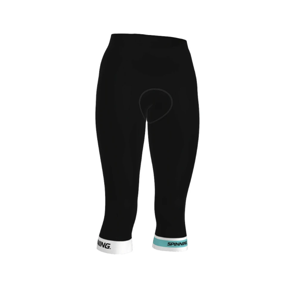 Unisex Spinning Shop Cycling 3/4 Bib Short Knickers Cropped Bicycle Cortos Road Bicycling Tights Thin Lycra Gel Pad Pants