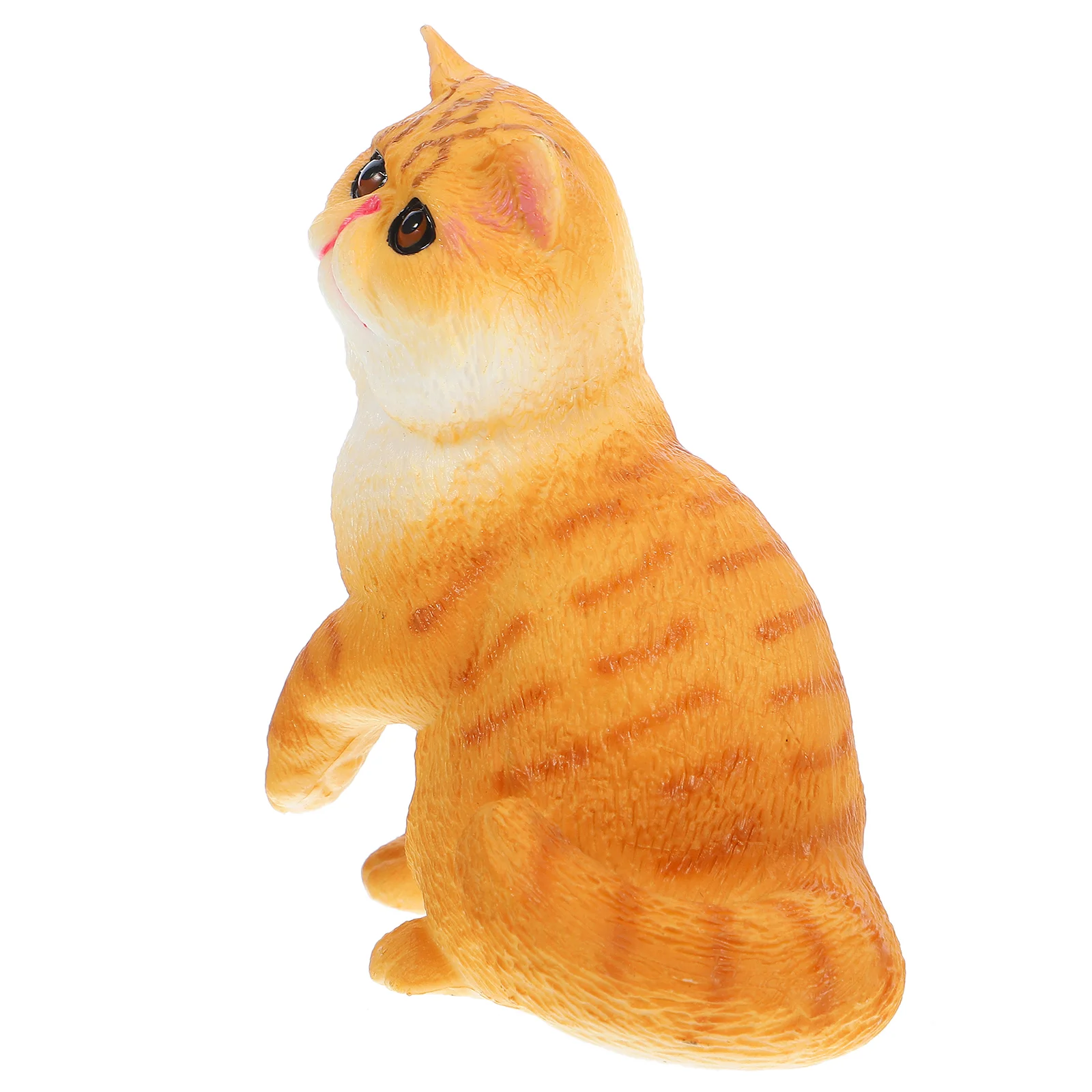 

Simulation Cat Model Plastic Cat Figurine Simulation Animal Educational Model