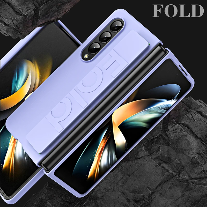 Custodia Protettiva Per Cinturino Elastico Raxfly Per Samsung Galaxy Z Fold 3 Fold 4 Skin Feel Cover Posteriore Custodia Per Telefono Aziendale Droppr