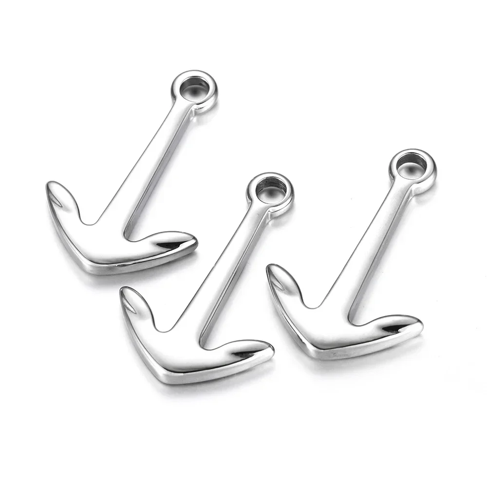 Stainless Steel Anchor Hooks Clasps Accessories for Milan Rope Leather  Bracelet Jewelry Making Necklace Pendant Findings