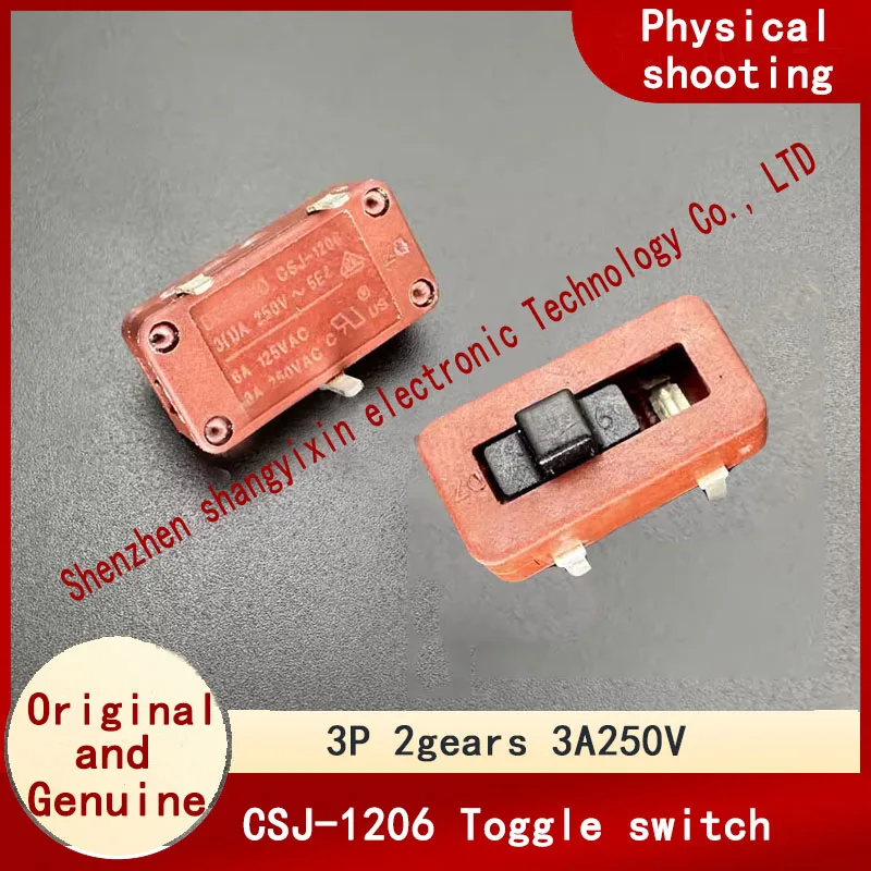 

Original authentic CSJ-1206 vertical 3-pin 2-speed toggle switch blower power supply sliding switch 3A250V