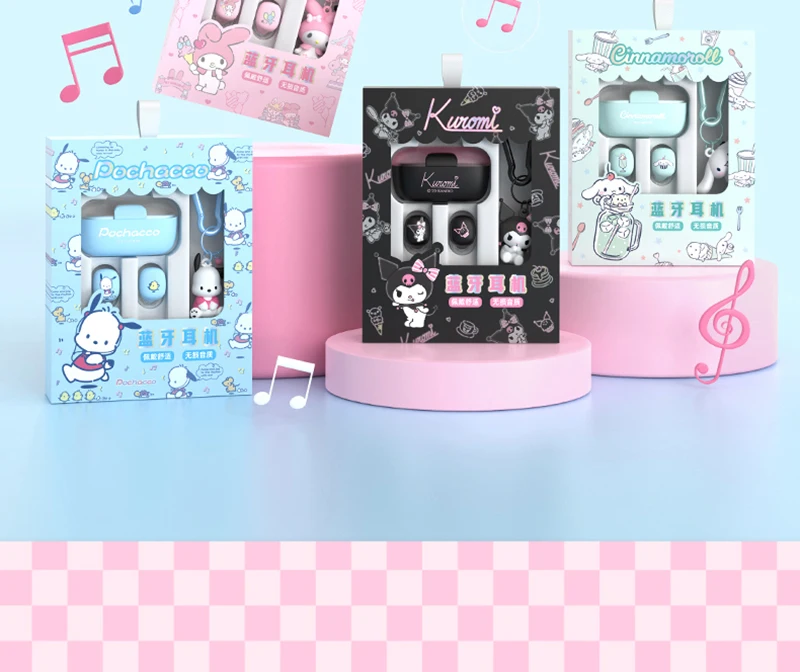 Fio Bluetooth, Cinnamoroll, Babycinnamoroll, Anti Noise Gaming