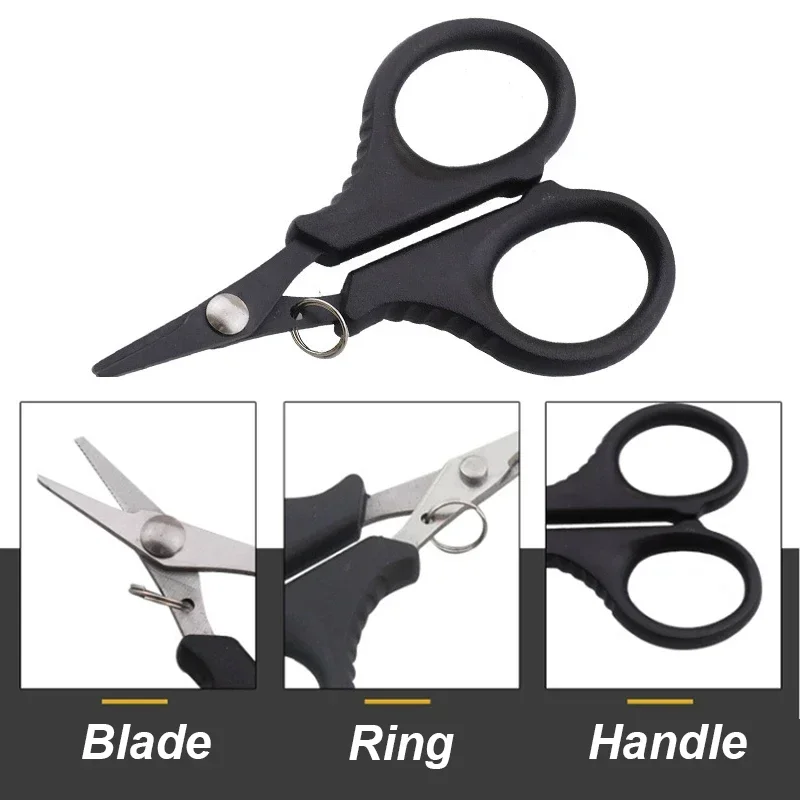 Fishing Tools Fishing Scissors Fishing Pliers Stainless Steel Fishing Scissor Portable Scissor Plier Cut PE line Braid Line Cutter Plies Carp Fishing