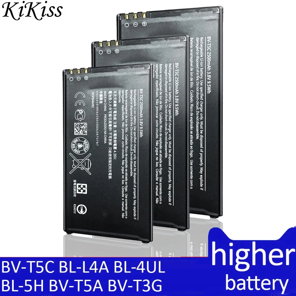 Batteria Per Microsoft Nokia Lumia 640 535 225 330 230 620 630 730 735 738 650 Batery Bv-T5C Bl-L4A Bl-4Ul Bl-5H Bv-T5A Bv-T3G