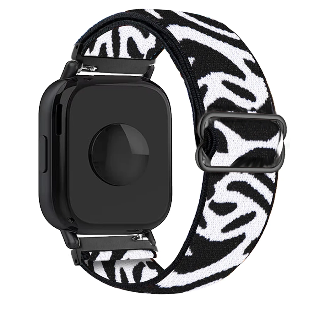 Versatile Nylon Elastic Watch Strap - 20/22mm (Black)