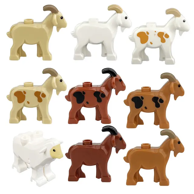 Moc Animal Sheep Goat Building Blocks Mini Action Figure Toys 1