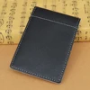 Free ship Fashion Men's Leather Money Clips Wallet Multifunctional Thin Man Card Purses Women Metal Clamp For Money Cash Holder 6