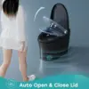 Horow Black Smart Toilet With Pump And Bidet Built In, Smart Bidet Toilet With Auto Dual Flush And Auto Open/Close Lid, Smart 3