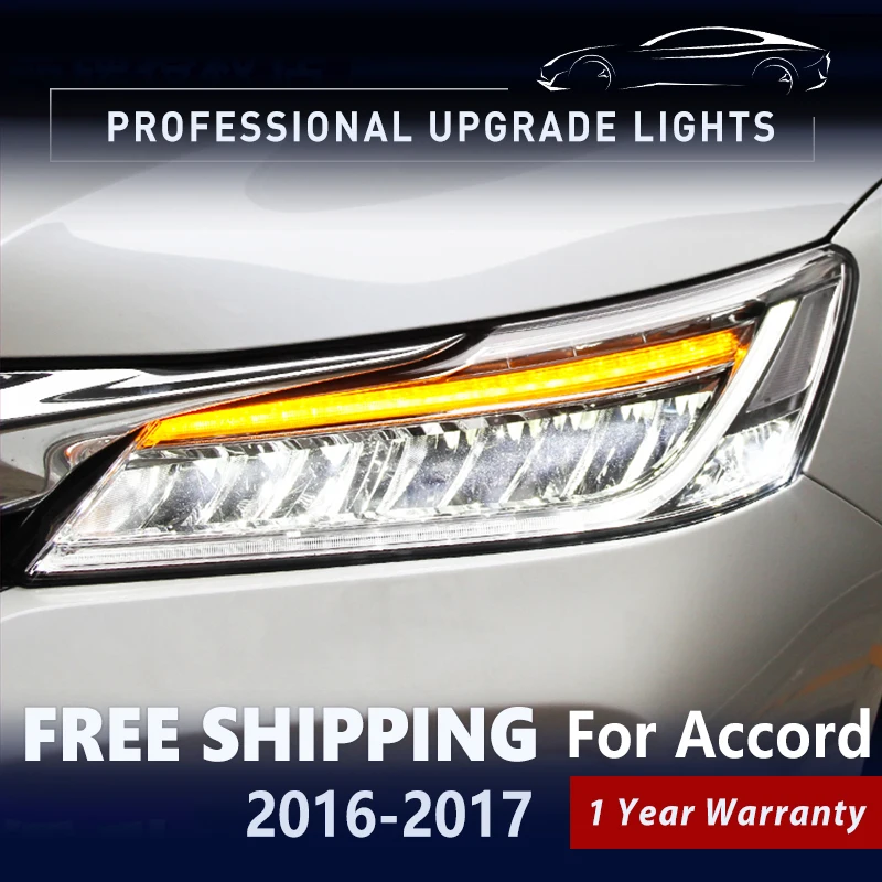 AutoAccessoriesLEDHeadlightsforHondaAccord95ThGen20162017