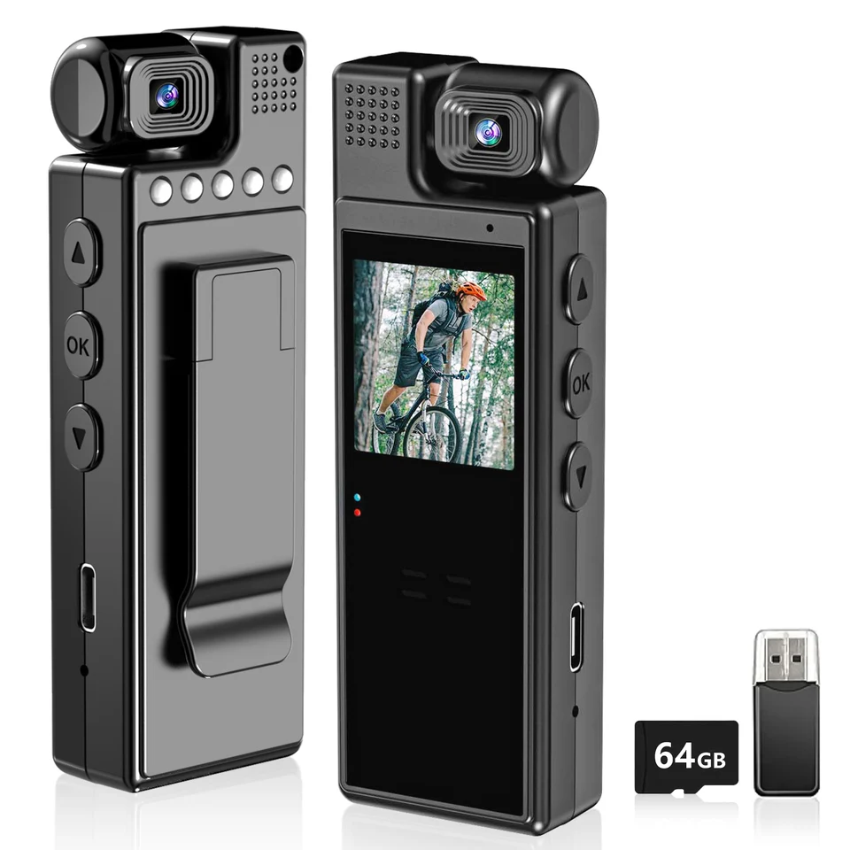 Portable Body Camera with Audio and FHD Recording