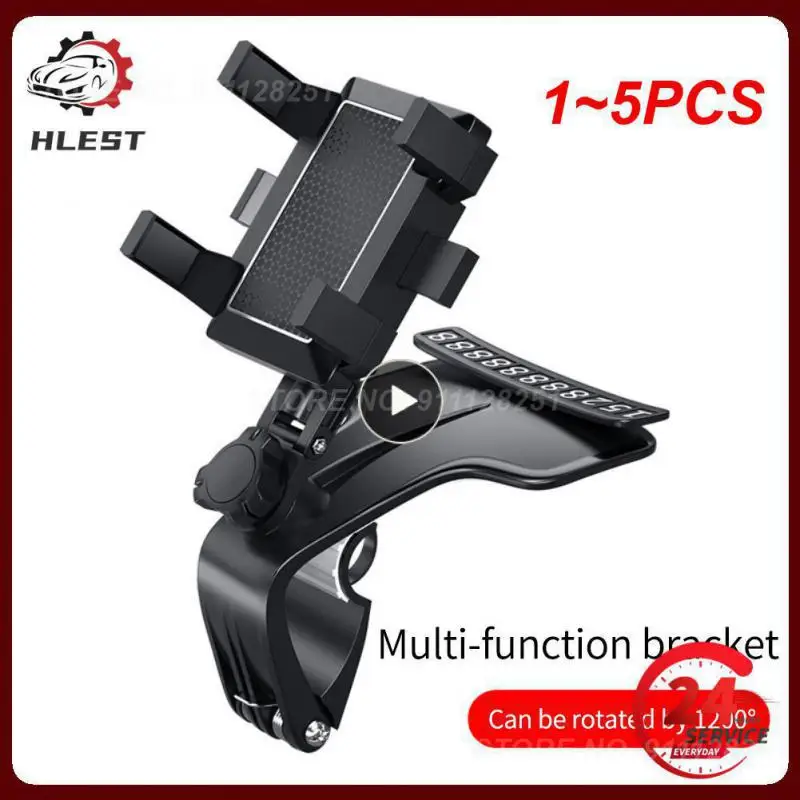 

1~5PCS Dashboard Car Phone Holder 1200 Degree Mobile Phone Stands Rearview Mirror Sun Visor In Car GPS Navigation Bracket