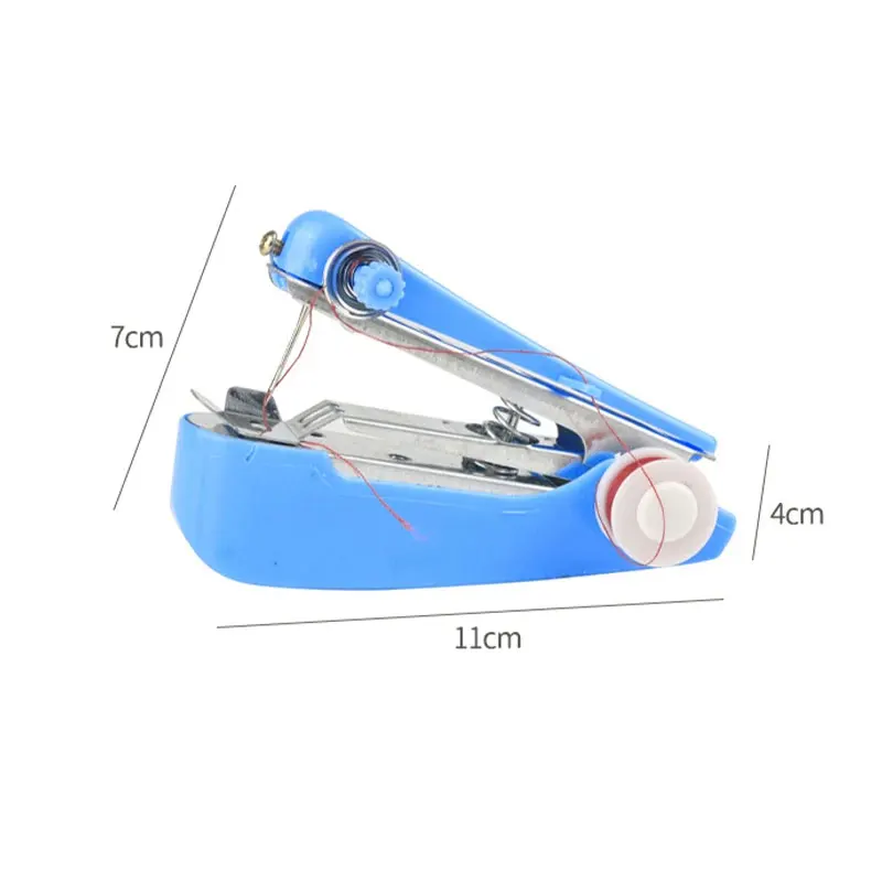 Portable Sewing Machine Small Handheld Multifunction Household Simple Needlework Manual Cutting Machine Repair Clothing Fabrics 5