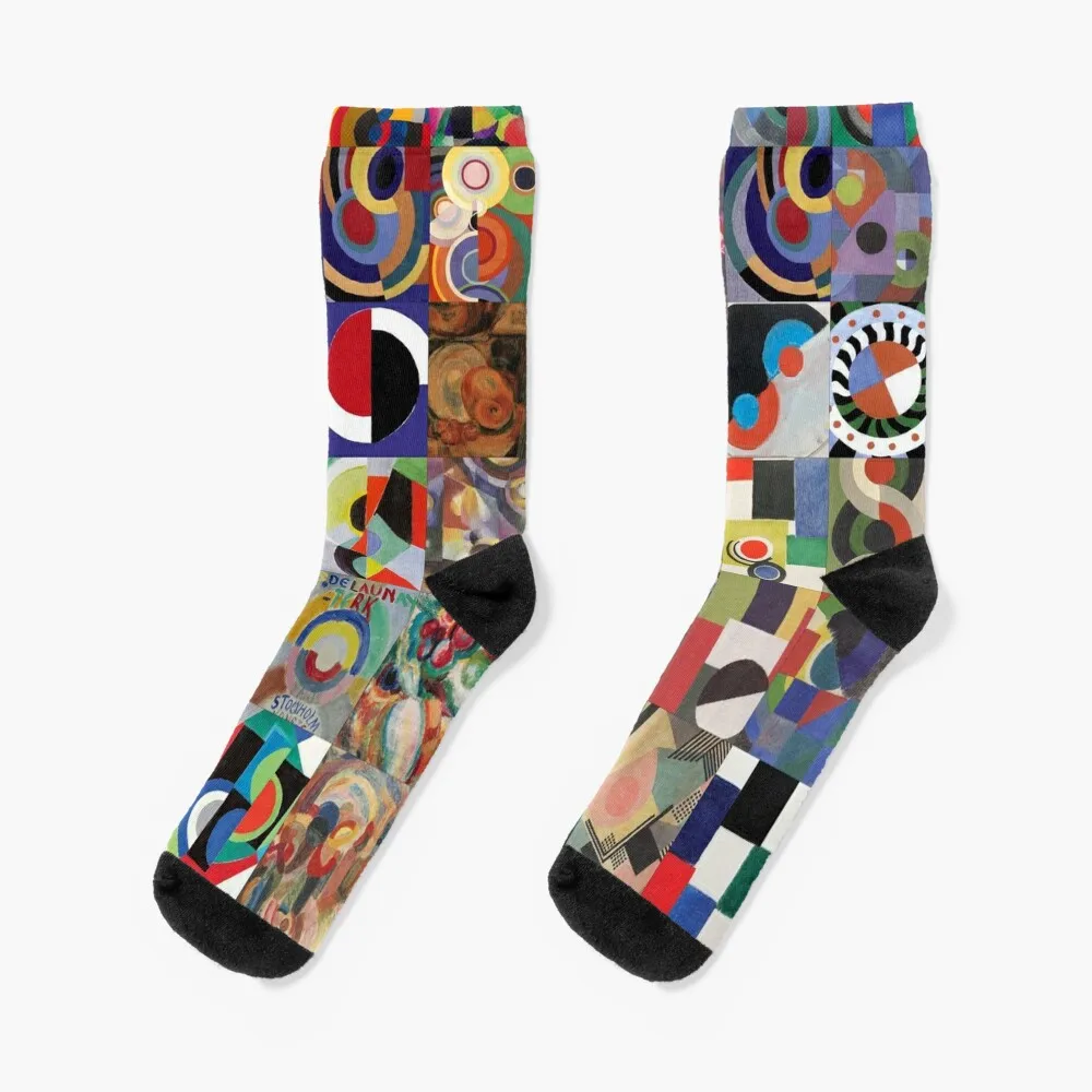 Sonia Delaunay Socks designer socks Christmas Stockings man Women's Socks Men's