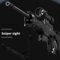 MOC Military War Weapons Accumulator Gun God Building Block Model LR4 Sniper Rifle Boy Bricks Puzzle Learning Education Toys 3