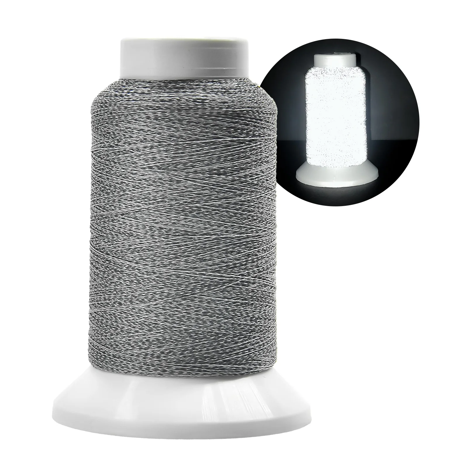 Reflective Embroidery Thread, 12 Colors Embroidery Machine Thread kit, 1000M(1094Y) Each Spool, Polyester Thread