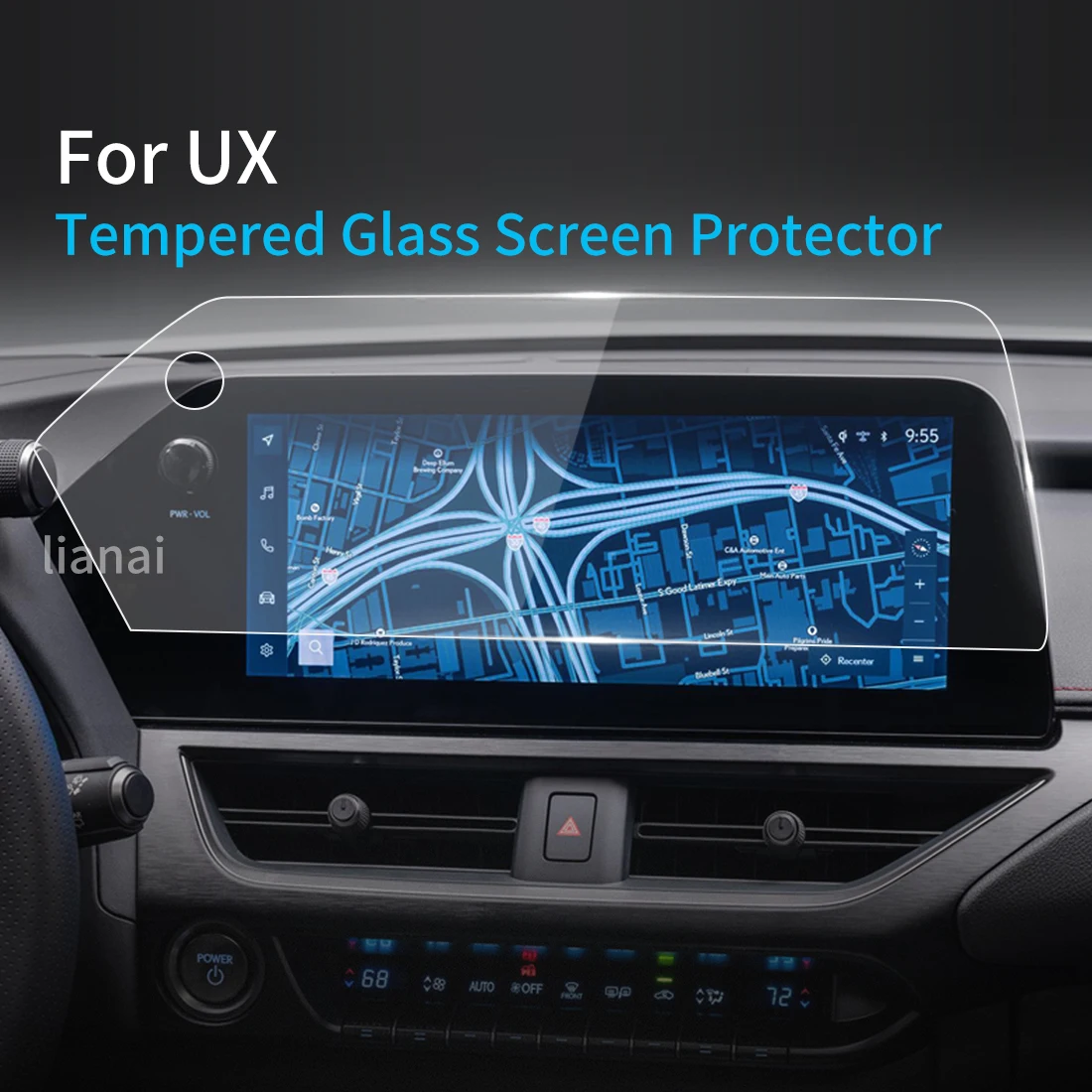 

Screen Protector Tempered Glass Protective Film Carplay Anti-scratch LCD Car Vehicle Exterior Accessories For LEXUS UX250 2023