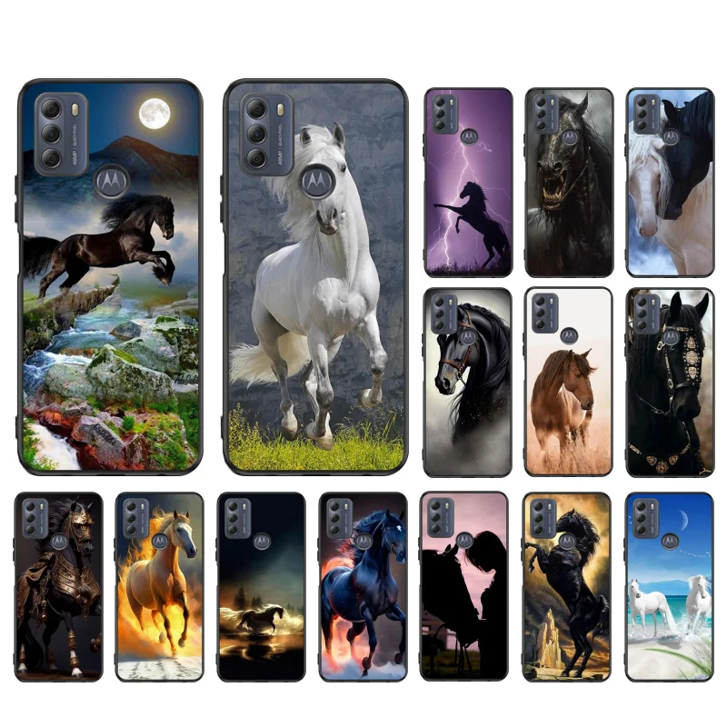 

Love Horse Phone Case For Moto G100 G50 G60 G60S G10 G20 G30 G53 G13 G32 G stylus G8 G9 G Power G9 Plus G Pure