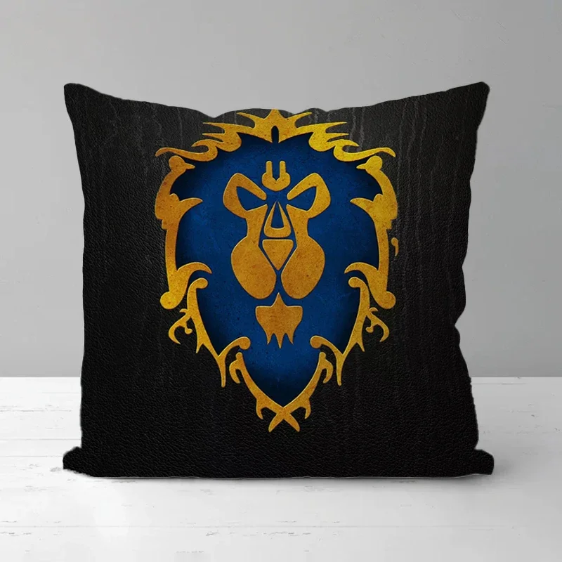 World of Warcraft Pillow Covers Pillows Decor Home Double-sided Printing Sofa Decorative Pillowcase Cushion Cover Cushions 45*45 2