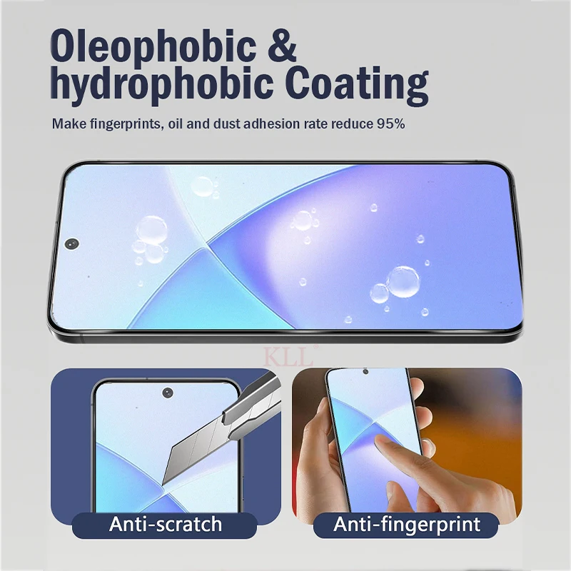 10D Anti-Fingerprint Matte Tempered Glass Screen Protector with HD Protective Film