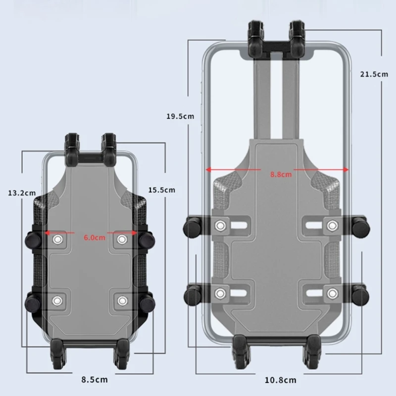 Shockproof Mobile Phone Bracket Vibration-Proof Phone Holder Security Mount for Motorbikes, Electric Scooters, and Bikes