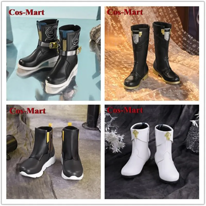 

Cos-Mart игра Honkai: Star Rail Jing Yuan/Dan Heng/Caelus/Yanqing обувь для косплея универсальные короткие сапоги для игры Подержанные аксессуары